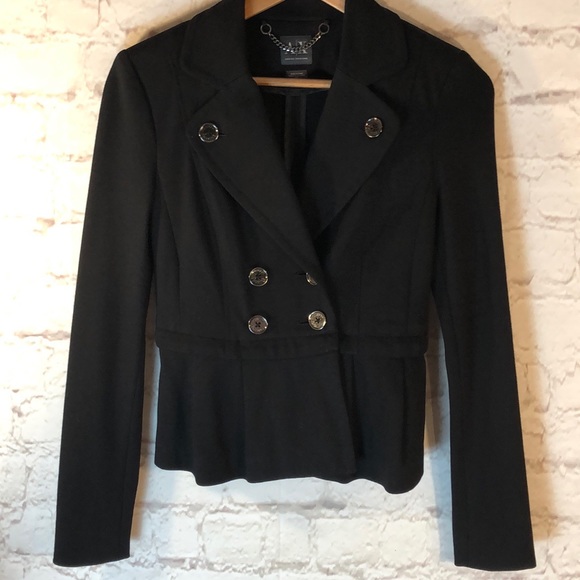 A/X Armani Exchange Jackets & Blazers - AX ARMANI EXCHANGE W/CROPPED OPTION BLACK BLAZER